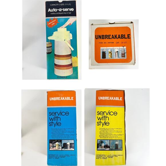 70s PumpPot beverage dispenser 2 qt 1970s vintage - Picture 9 of 12